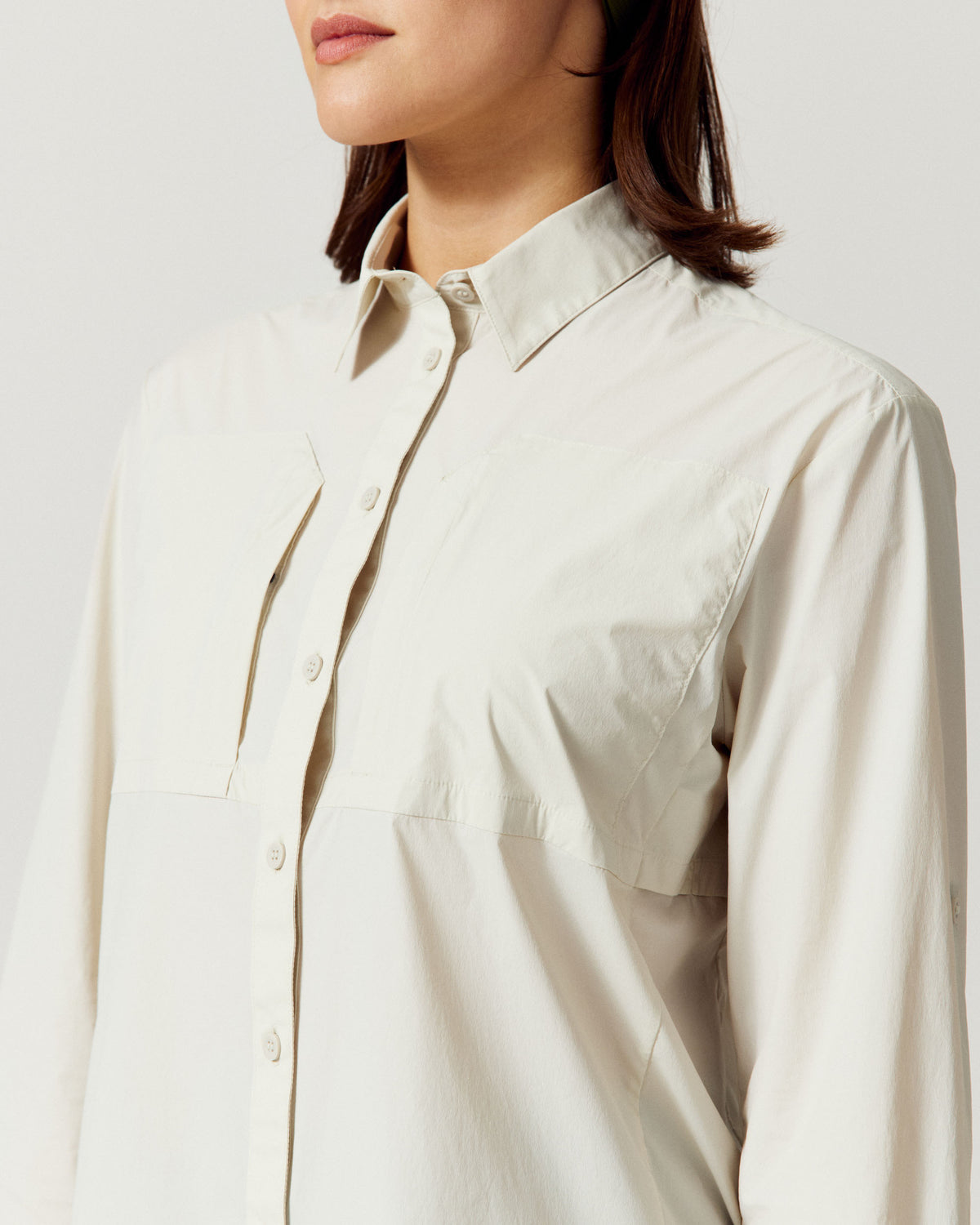 Women’s Ridge UPF Long Sleeve Shirt - Ecru