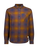 Men's Retreat Fyfe Long Sleeve Shirt -  Cocoa/Navy Plaid