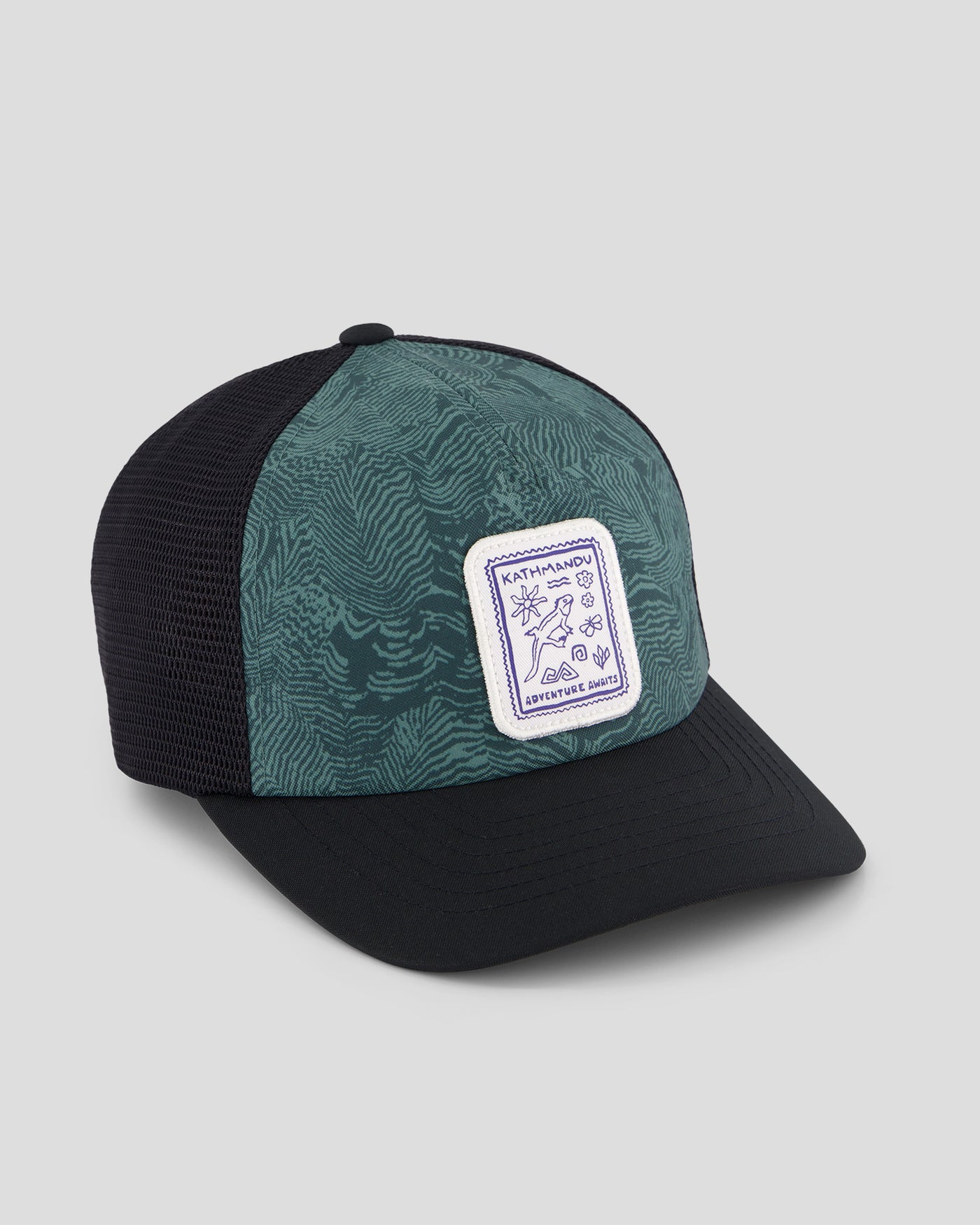 Kids’ Trucker Cap - Forest Nature Lines Print