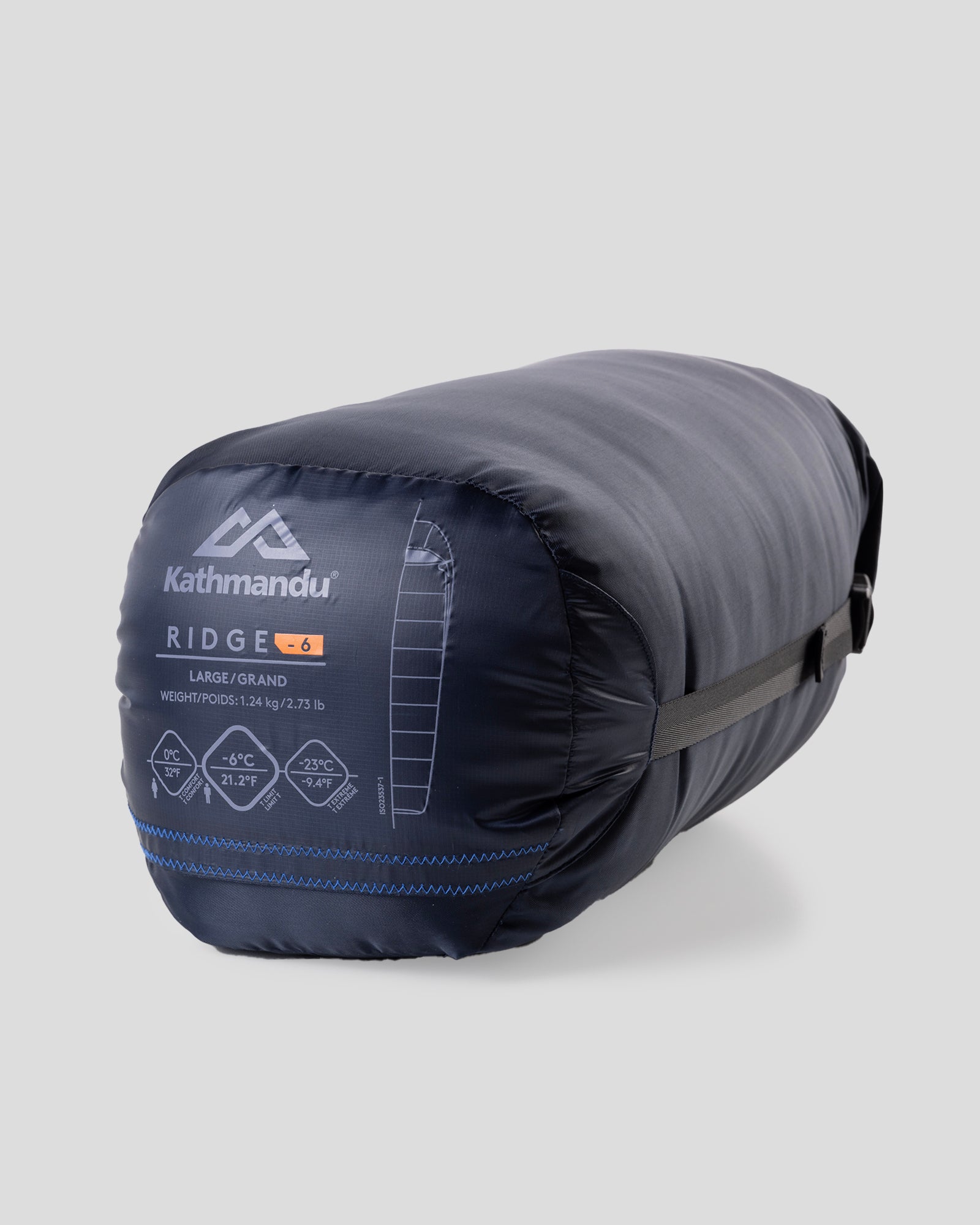 Ridge - 6 Sleeping Bag - Large - Pure Navy/Light Navy – Kathmandu AU