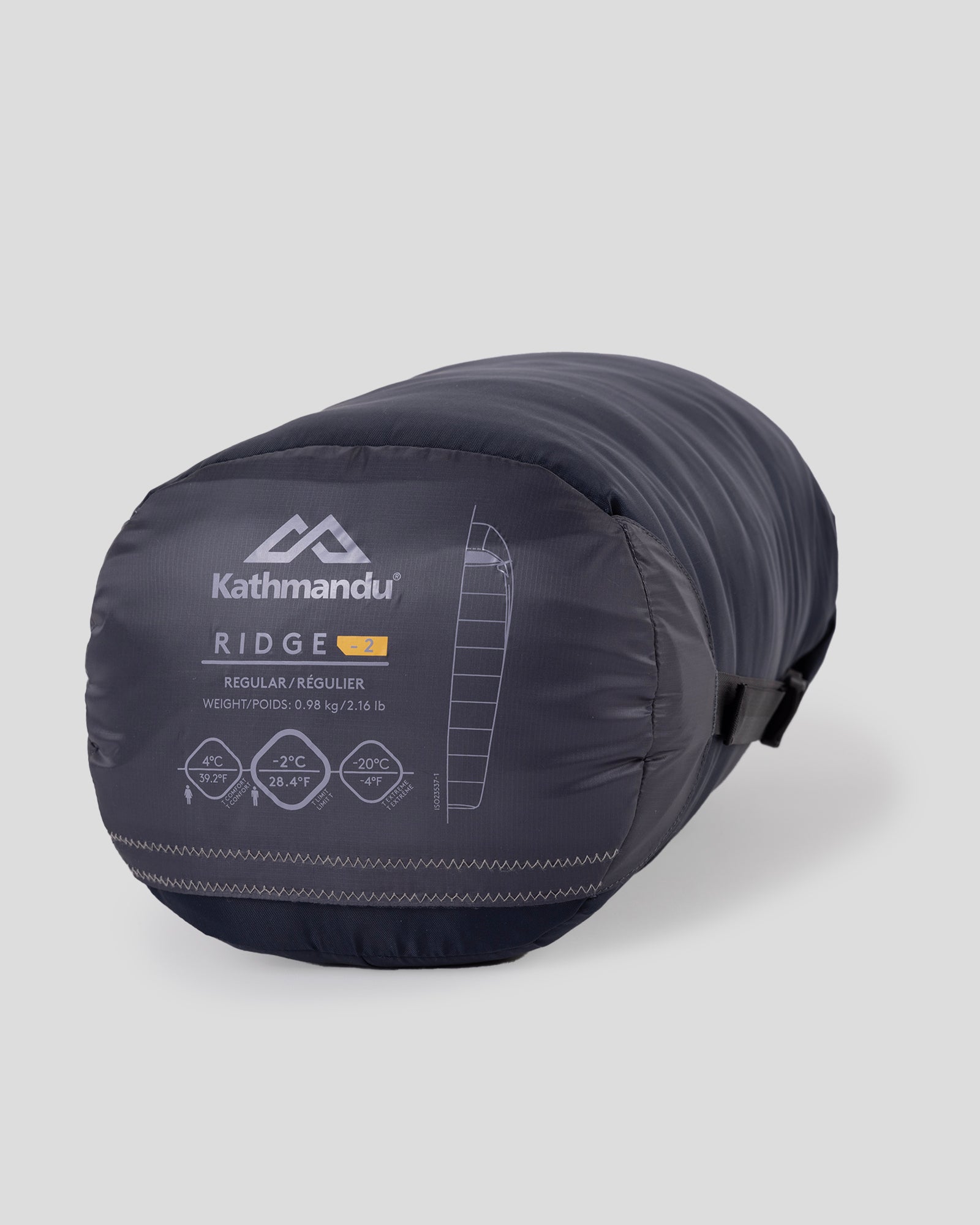 Ridge - 2 Sleeping Bag - Regular - Pure Navy/Light Navy – Kathmandu AU