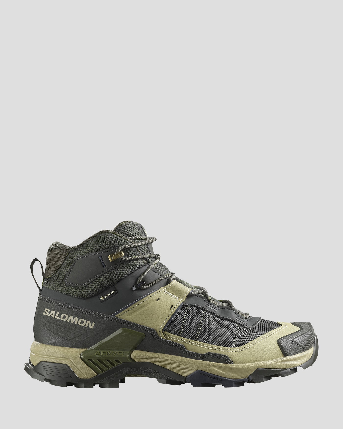 Salomon X Ultra 5 Mid GTX Mens - Peat/Gray Green/Blue Nights