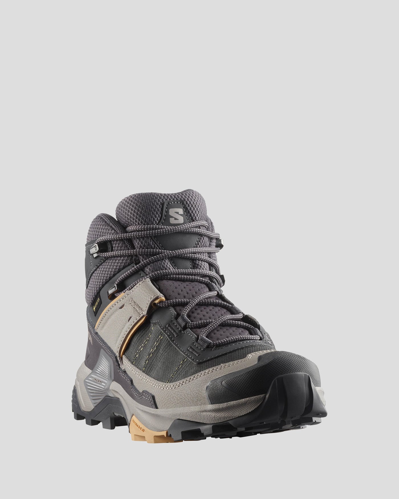 Salomon X Ultra 5 Mid GTX Womens Shoes - Nine Iron/Gull/Soft Clay