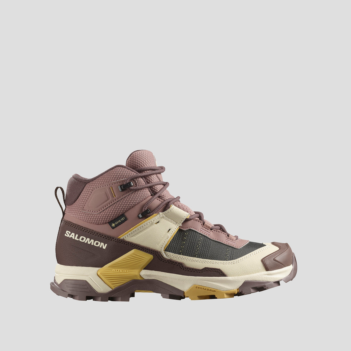 Women's Salomon X Ultra 5 Mid GTX Boots - Burlwood/French Roast/Rattan