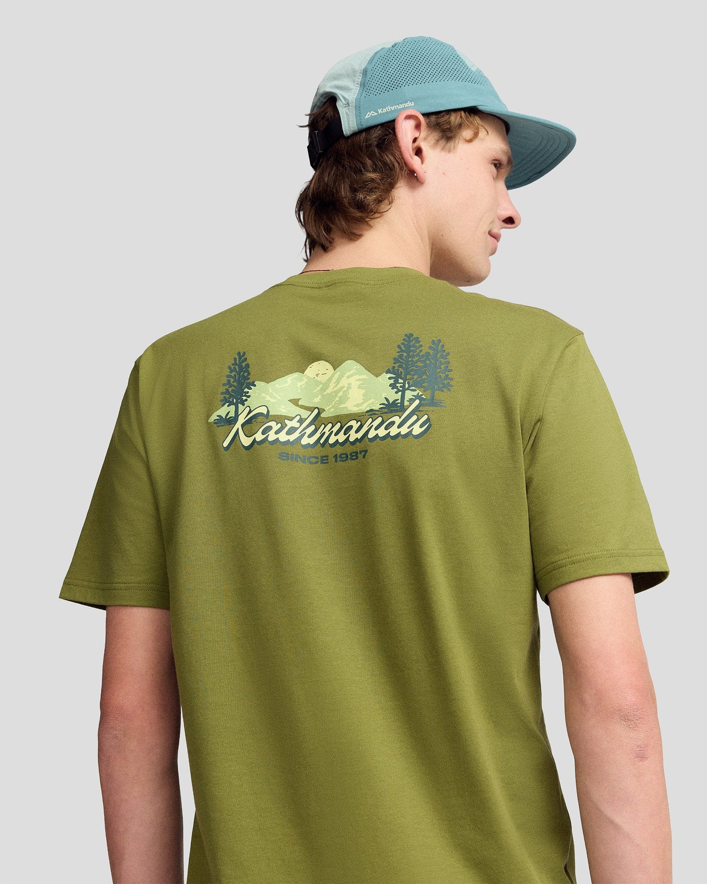 Men’s River Organic Cotton T-shirt  -  Dark Fern