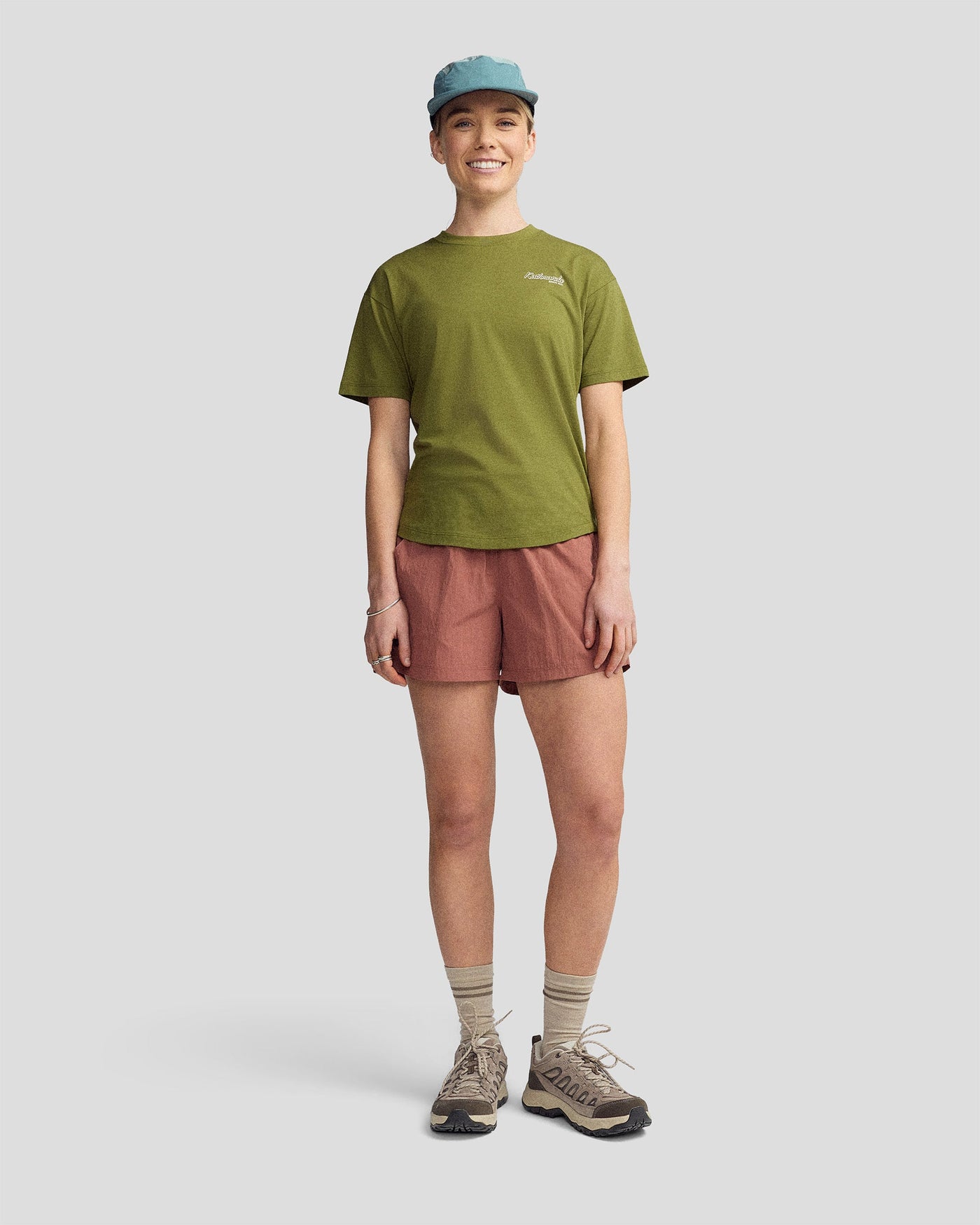 Women’s River Organic Cotton T-shirt  -  Dark Fern