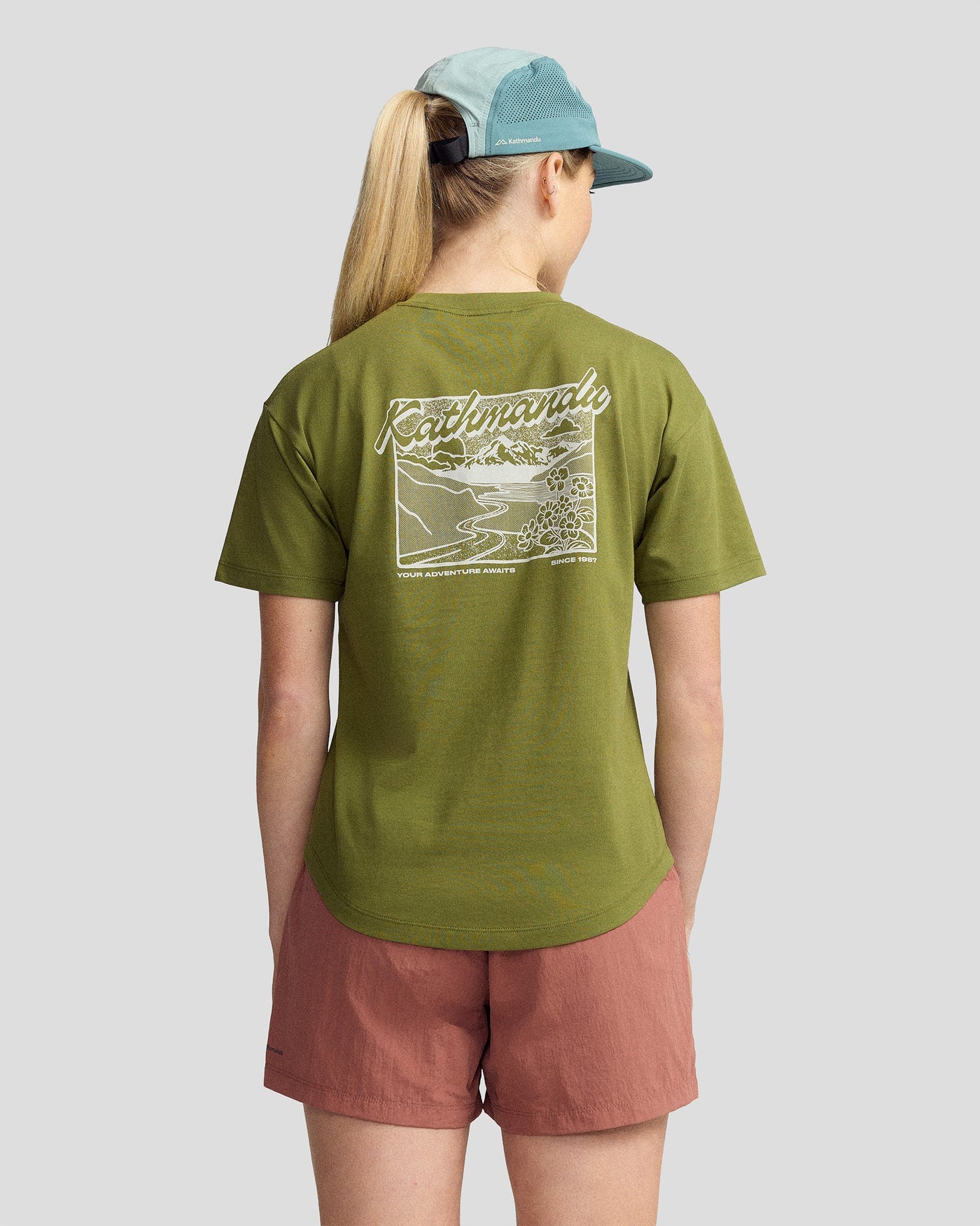 Women’s River Organic Cotton T-shirt  -  Dark Fern