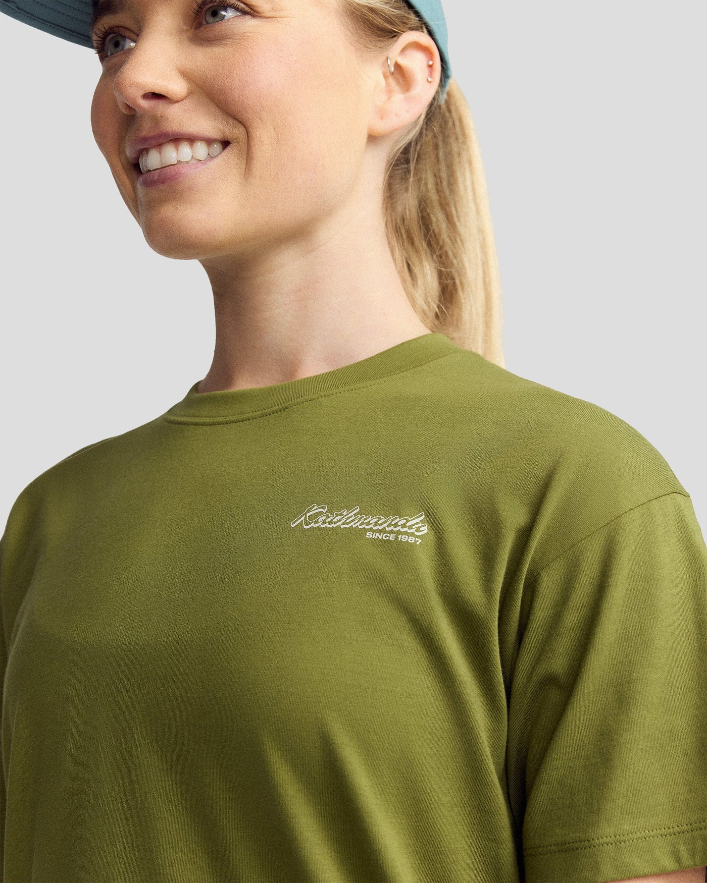 Women’s River Organic Cotton T-shirt  -  Dark Fern