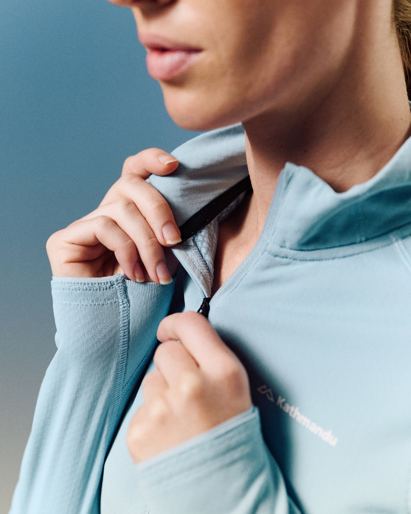 Women's XT Series Octa Fleece 1/2 Zip Long Sleeve Top - Tech Blue