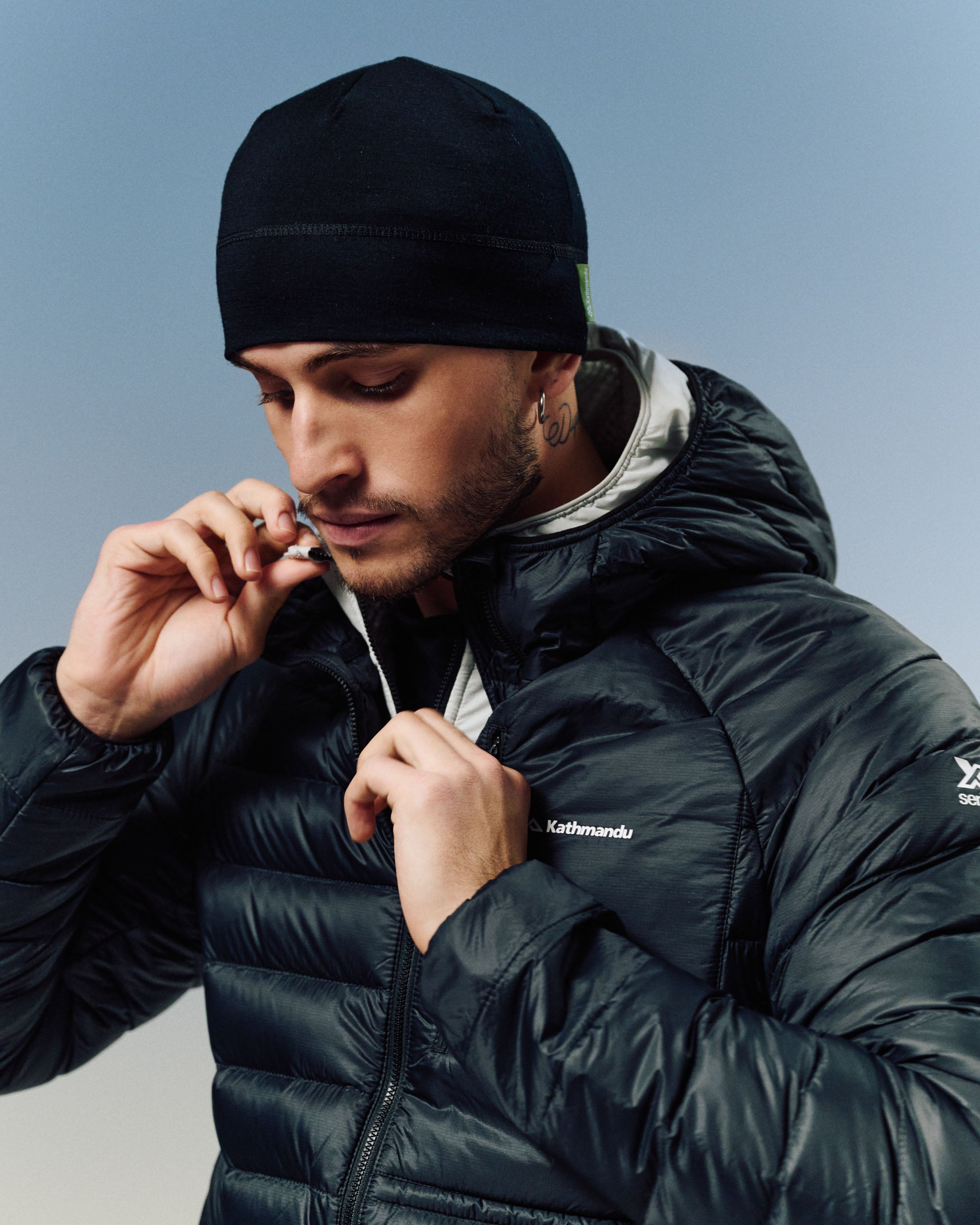 Men's XT Series Cordura LT Down Hooded Jacket - Black Stingray