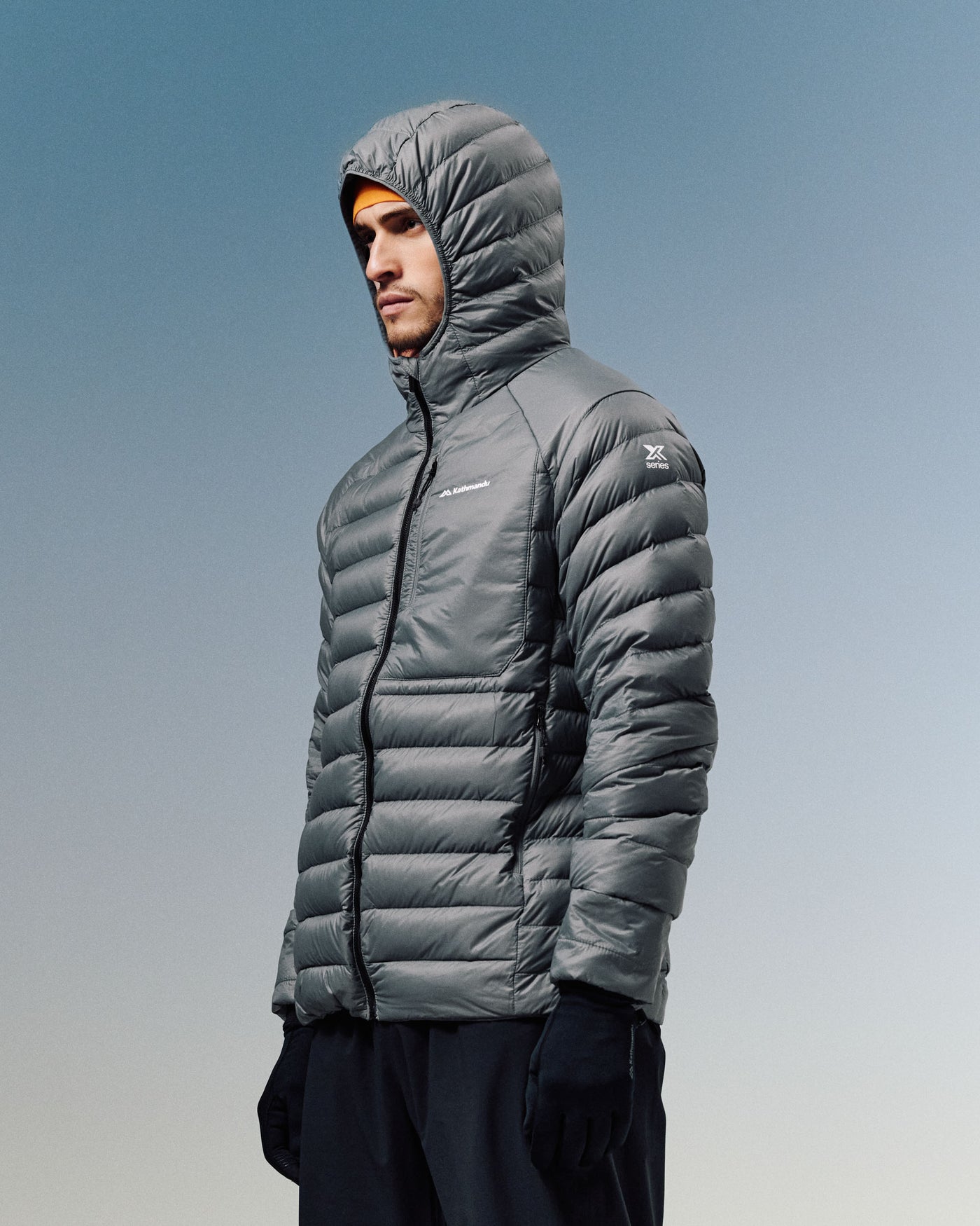Men's XT Series Cordura LT Down Hooded Jacket - Moon