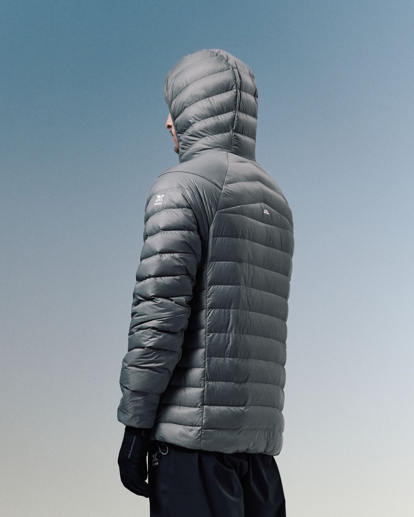 Men's XT Series Cordura LT Down Hooded Jacket - Moon