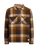 Men's Retreat Huntly Long Sleeve Overshirt -  Taupe Plaid