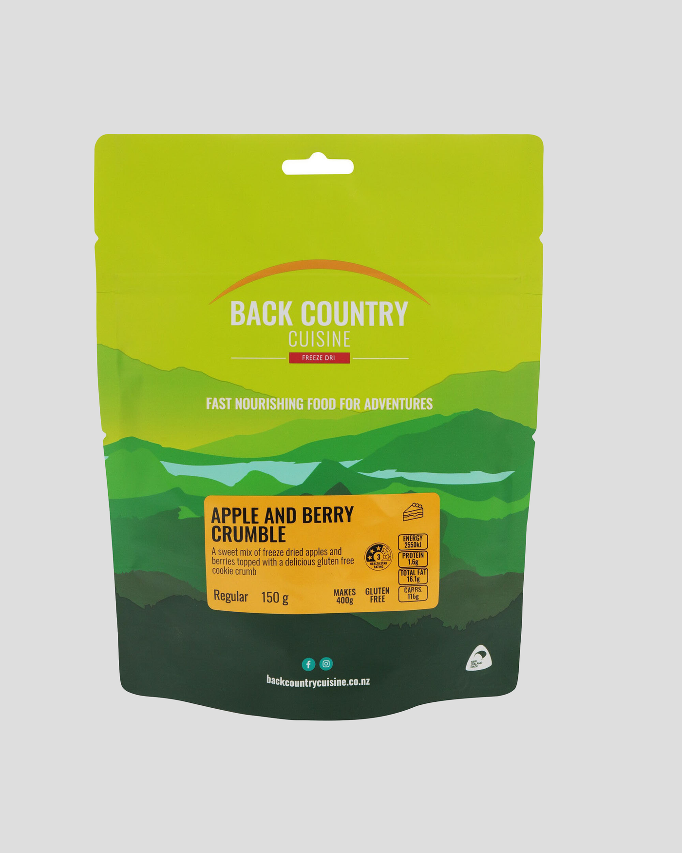 Back Country Cuisine Apple & Berry Crumble