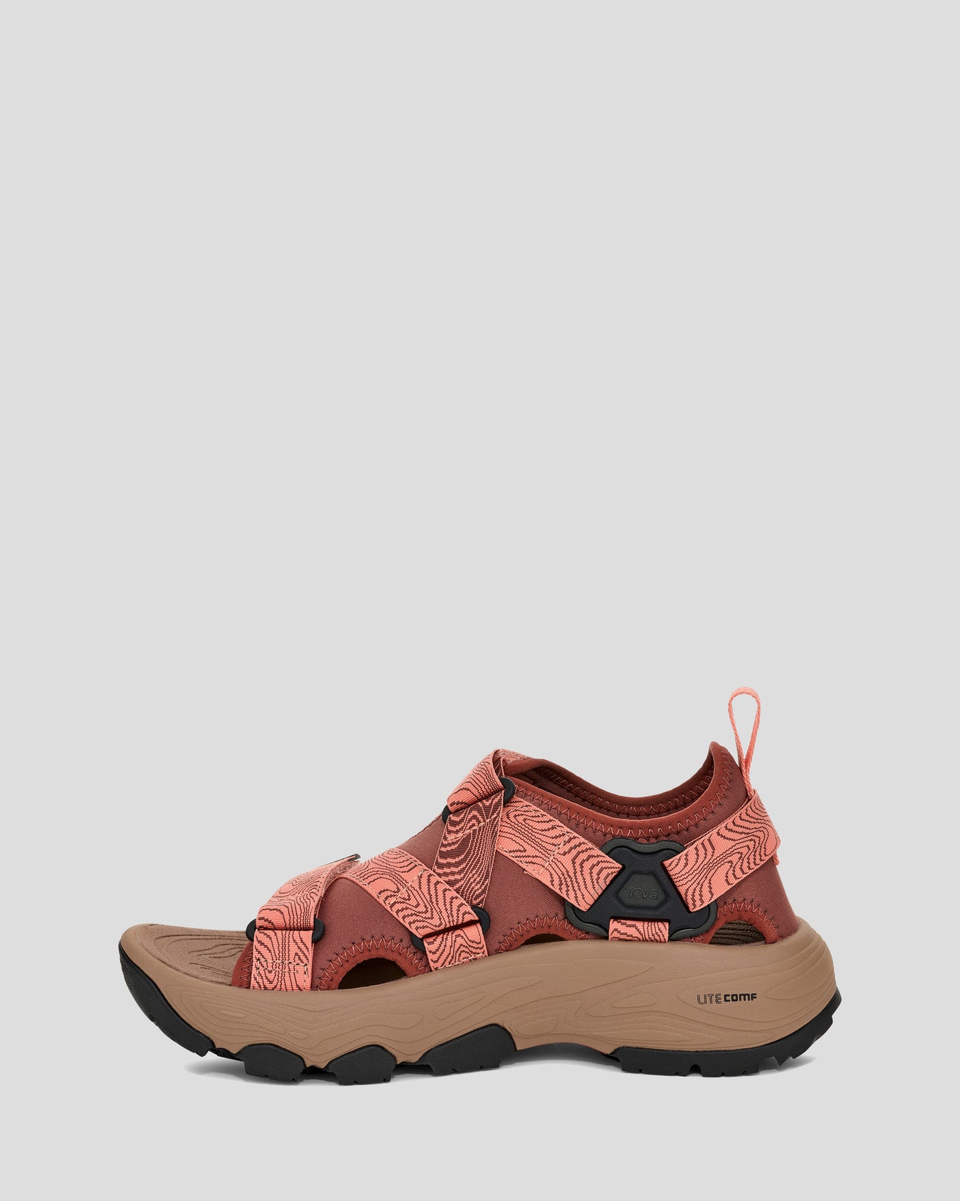 Women's Teva Grandview Max Sandal Sandals - Mahogony/Blooming Dahlia