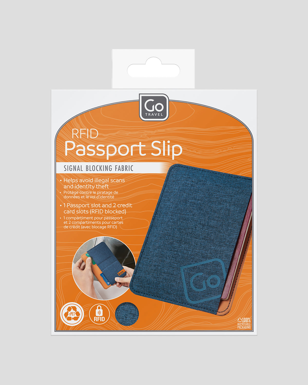 Go Travel RFID Passport Slip - Blue – Kathmandu AU