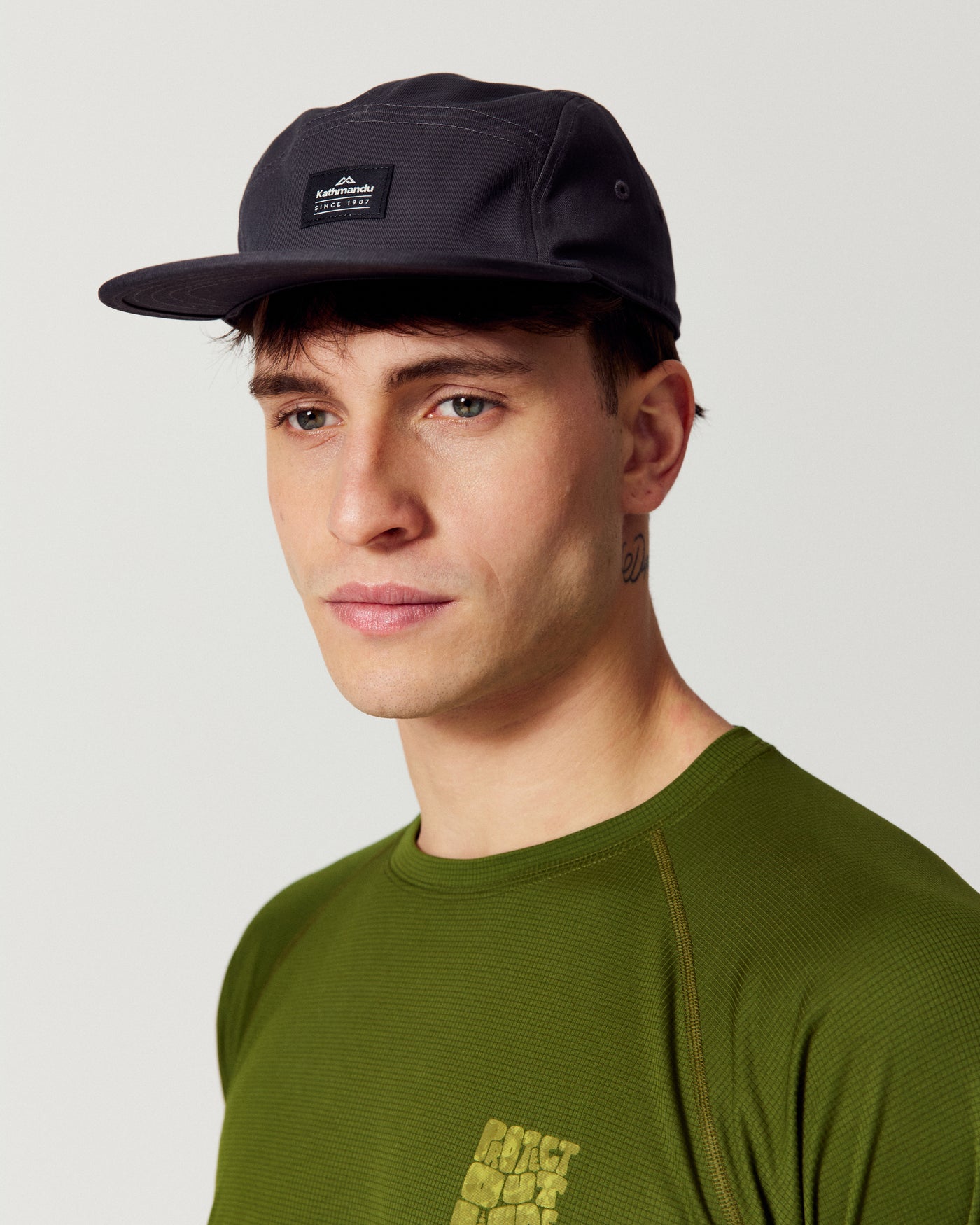 5 Panel Cap - Shale