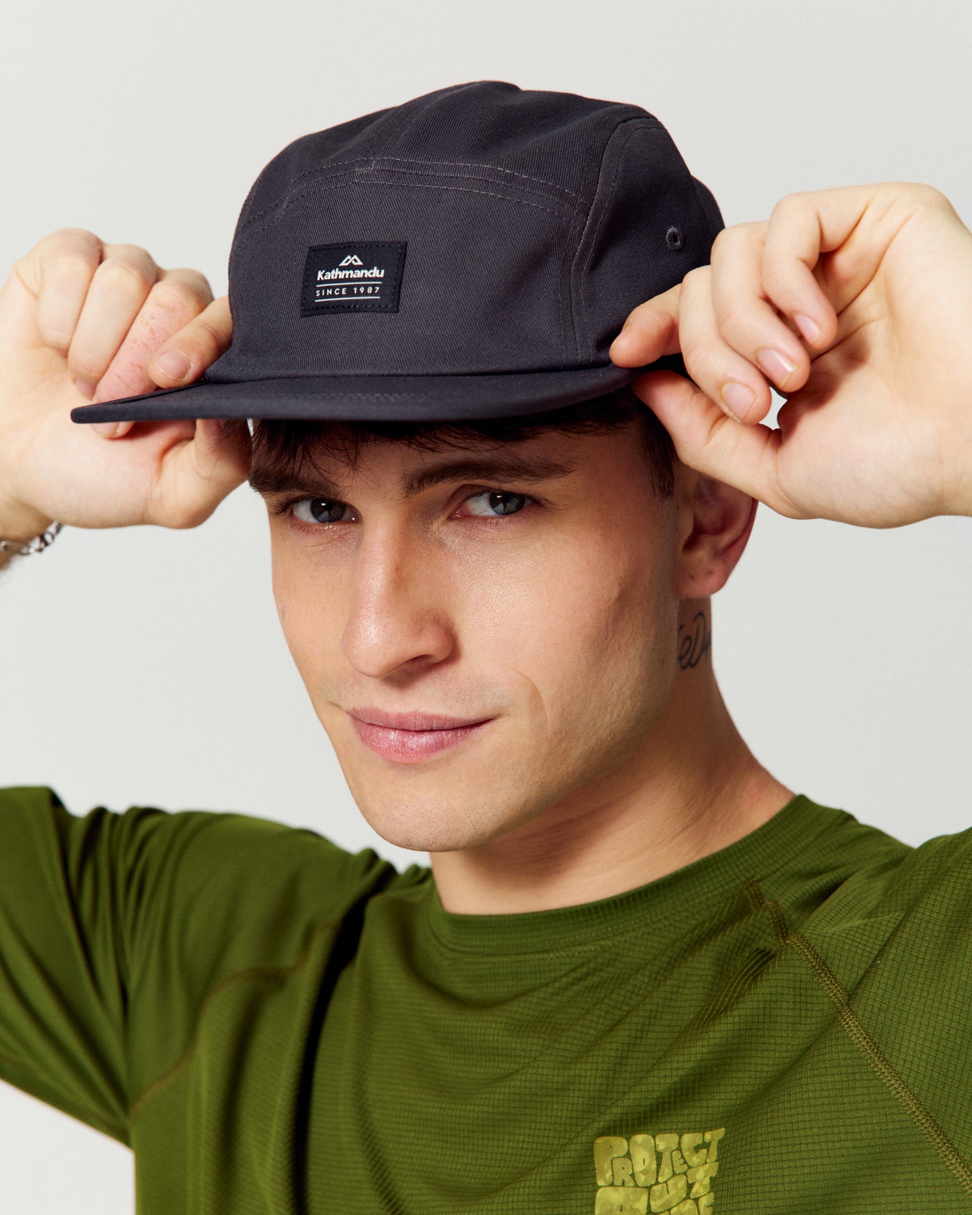 5 Panel Cap - Shale