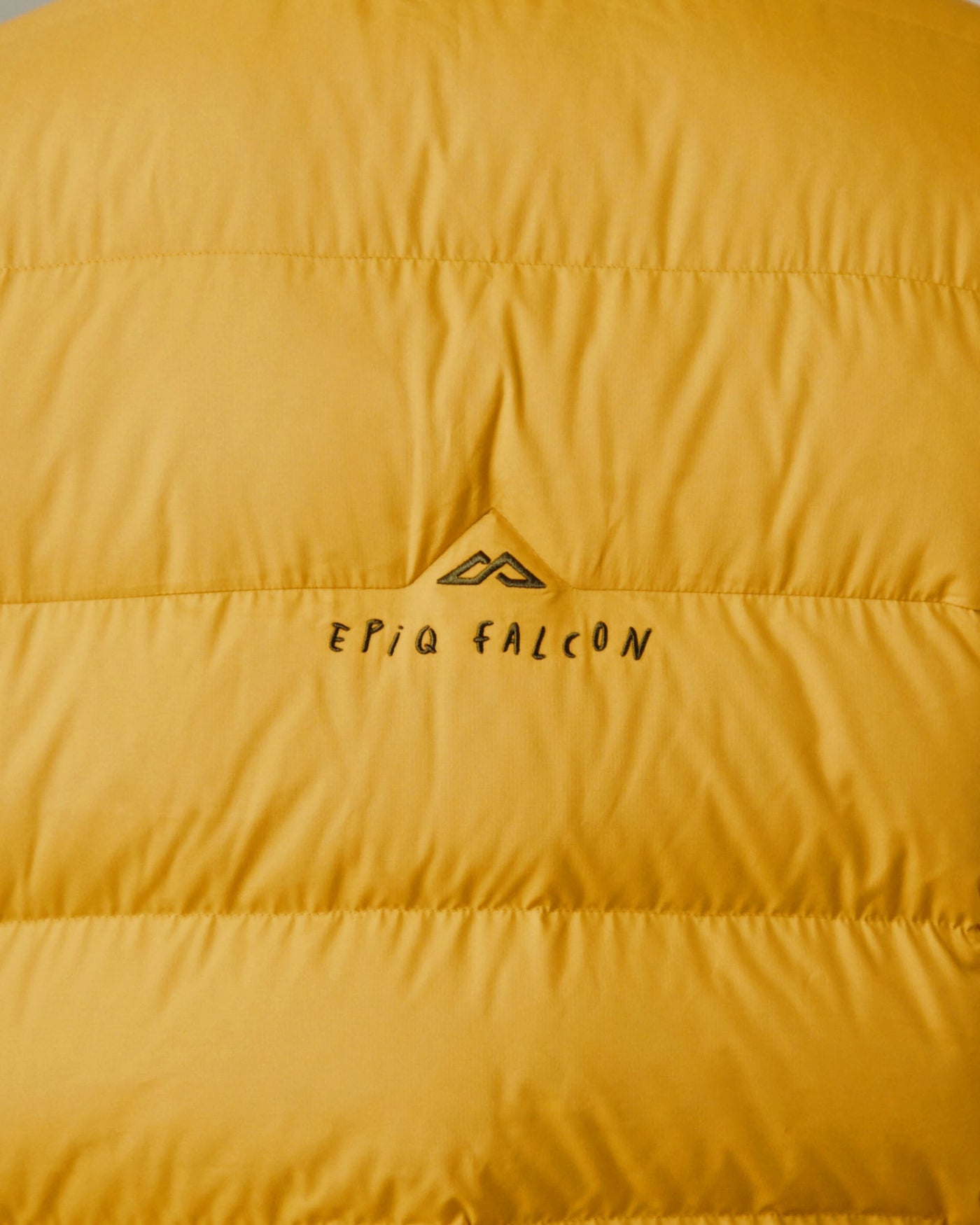 Men's Epiq Falcon Hooded Down Jacket - Mustard Yellow