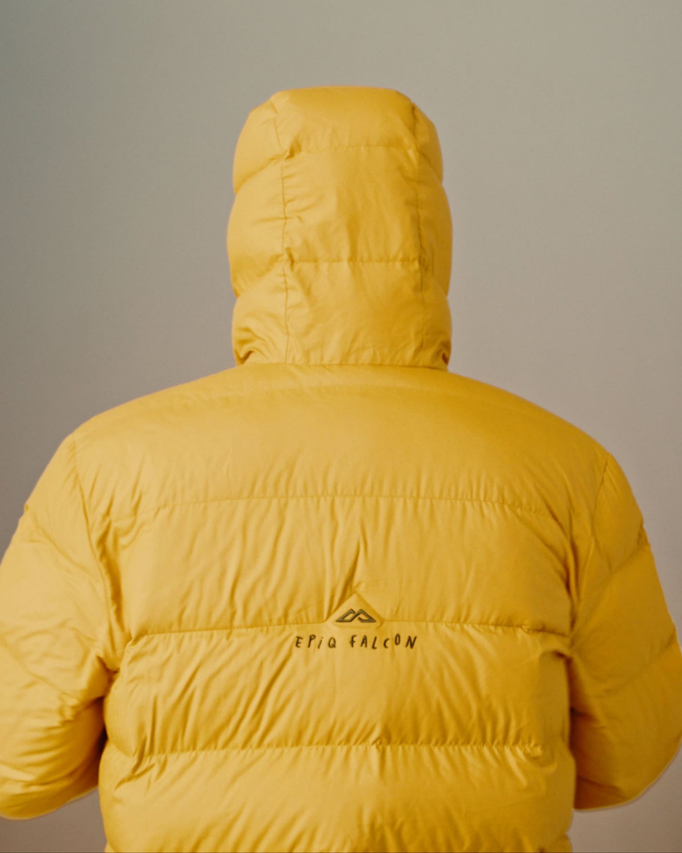 Men's Epiq Falcon Hooded Down Jacket - Mustard Yellow