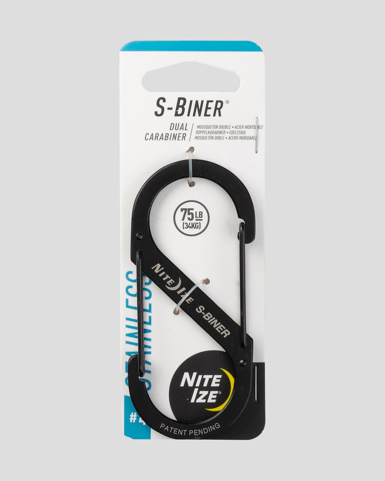 Nite Ize S-Biner® Dual Carabiner Stainless Steel #4 - Black